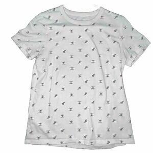 Zoe And Liv Bee Print T Shirt Womens Sz‎ Small Off White Novelty Print Cotton